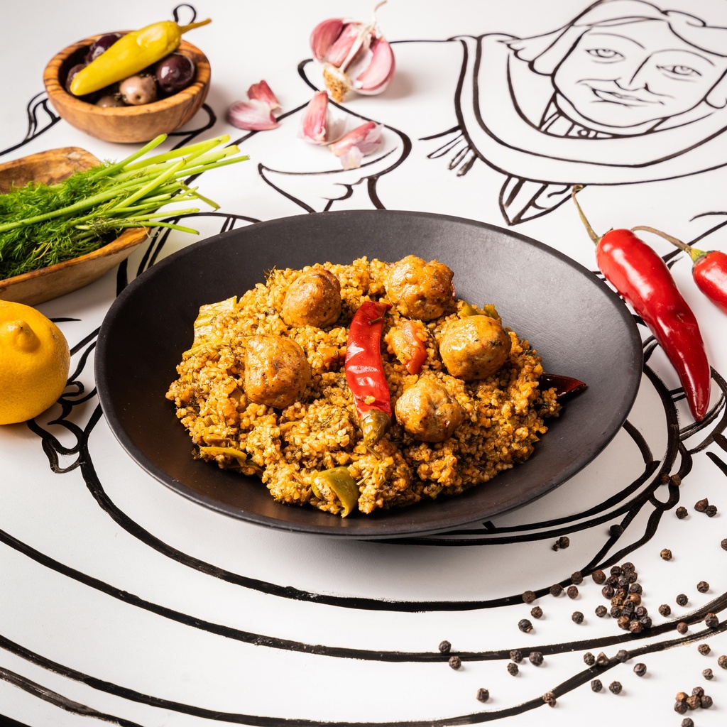 Couscous Malthouth avec boulettes de poulet