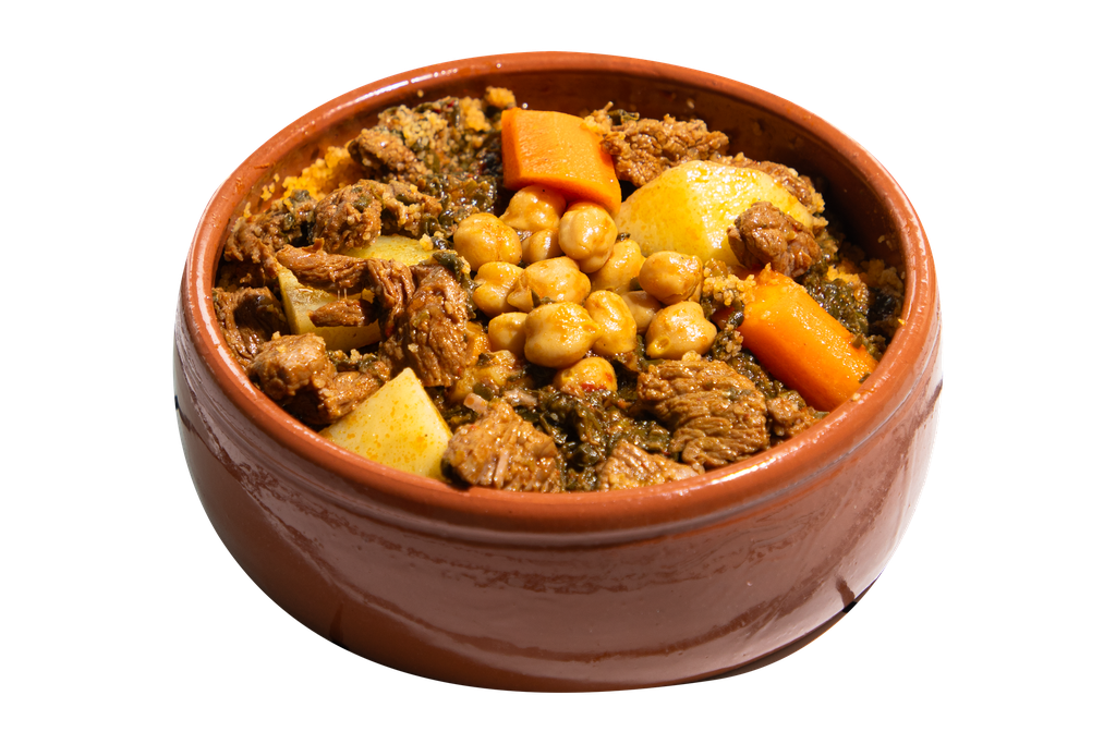 Couscous  émincé de boeuf 100g (sauce berbère)